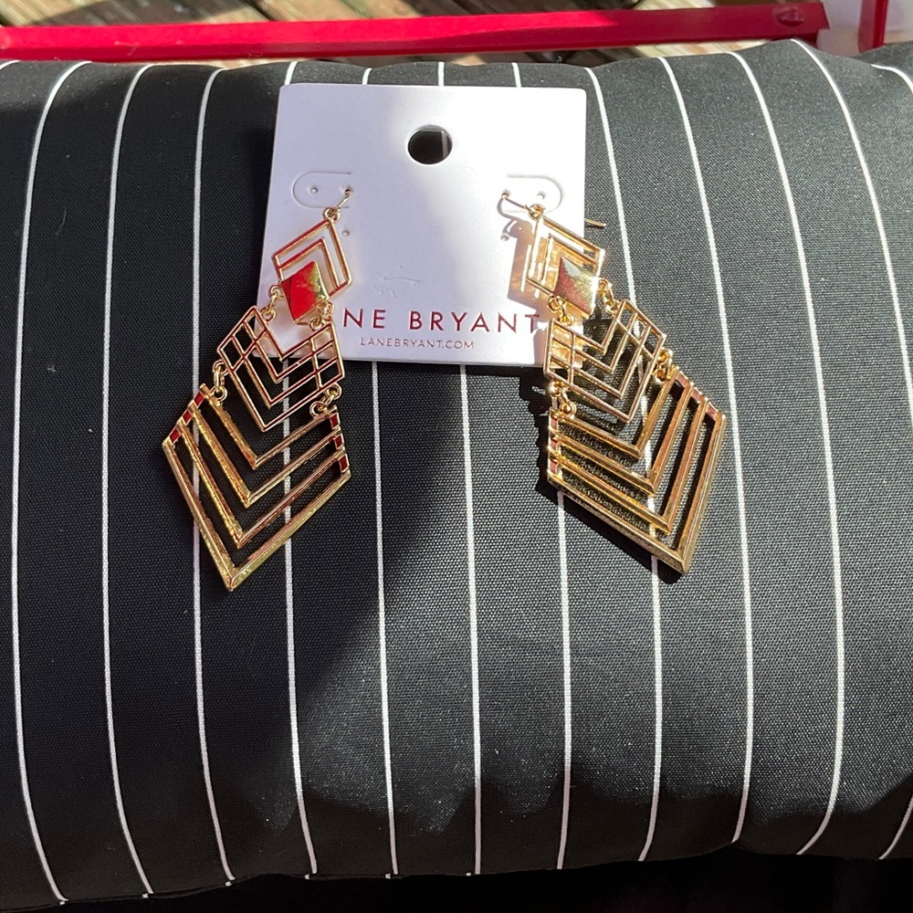Lane Bryant Gold Layered Earrings